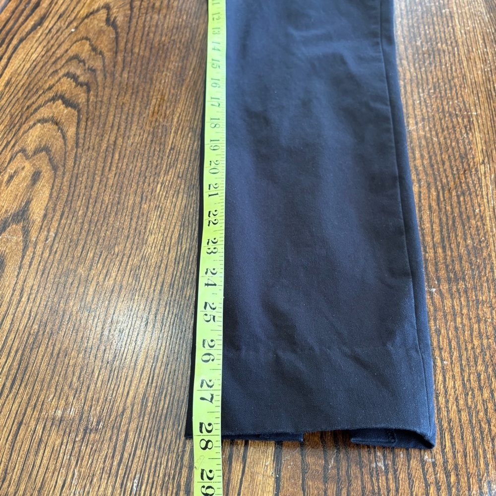 Everlane Black Side Sip Back Seam Ankle Slit Pants Size 6 Black Minimalist Clean - Picture 15 of 16